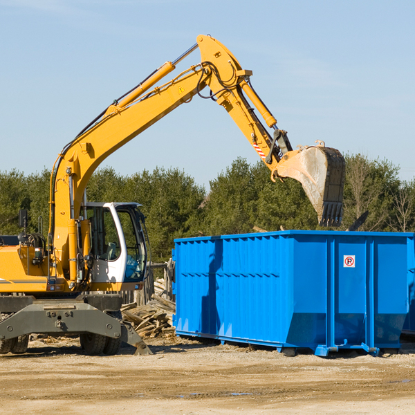 how many times can i have a residential dumpster rental emptied in Hazelton